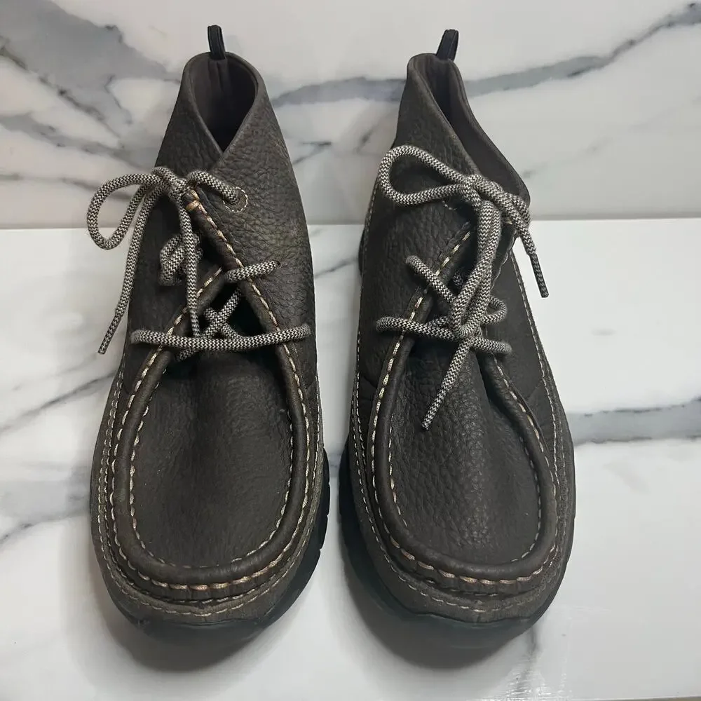 Dockers Men's Brown Flexible Flyweight Moc Toe Stitch Chukka Woodson Boots Sz 8